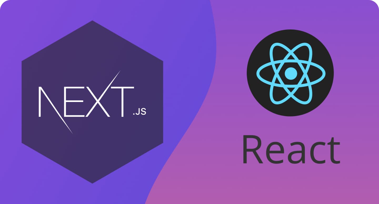 Обложка курса: React + Next.js